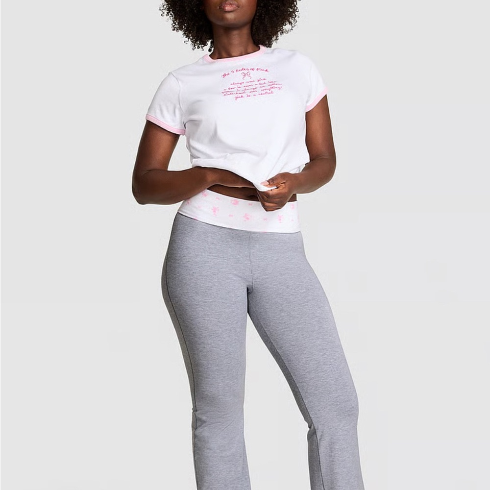 Victoria's Secret x LoveShackFancy Fold-over Flare Pant - Picture 4 of 8